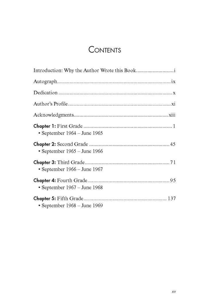 Table of Contents